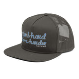Climb Hard, Love Harder embroidered mesh snapback hat