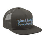 Climb Hard, Love Harder Embroidered Mesh Snapback Hat