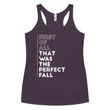 First of All Women's Racerback Tank - Crag Life